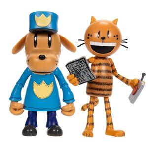 NEW Dreamworks Dog Man & Petey 5'' Action Figures
